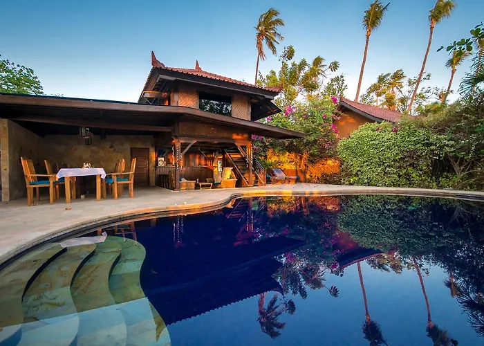リゾート North Bali Beach Cottages *